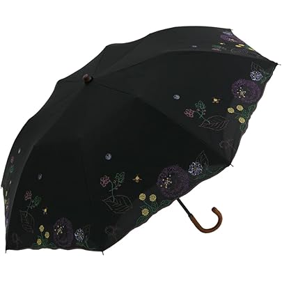 Amazon | [シノワズリーモダン]日傘 花紀行 折りたたみ 1級遮光 遮熱